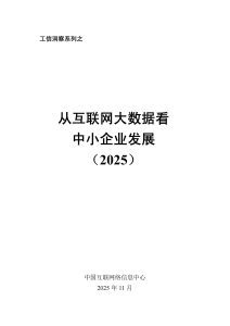 行业报告-《CNNIC从互联网大数据看中小企业发展》-行业报告集合