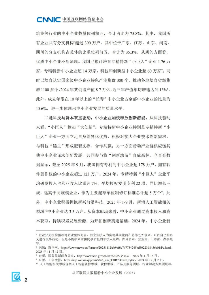 图片[2]-行业报告-《CNNIC从互联网大数据看中小企业发展》-行业报告集合