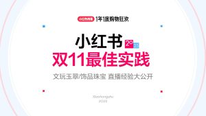 行业报告-《小红书2025双11最佳实践文玩玉翠饰品珠宝直播经验大公开》-行业报告集合