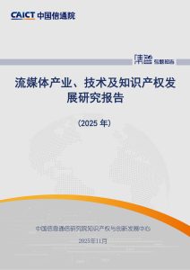 流媒体产业2025:技术竞逐、知识产权博弈与中国路径探索-行业报告集合