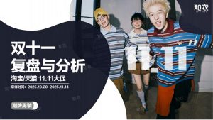 2025双十一潮牌男装数据透视：黑马涌现、风格细分与消费新趋势-行业报告集合