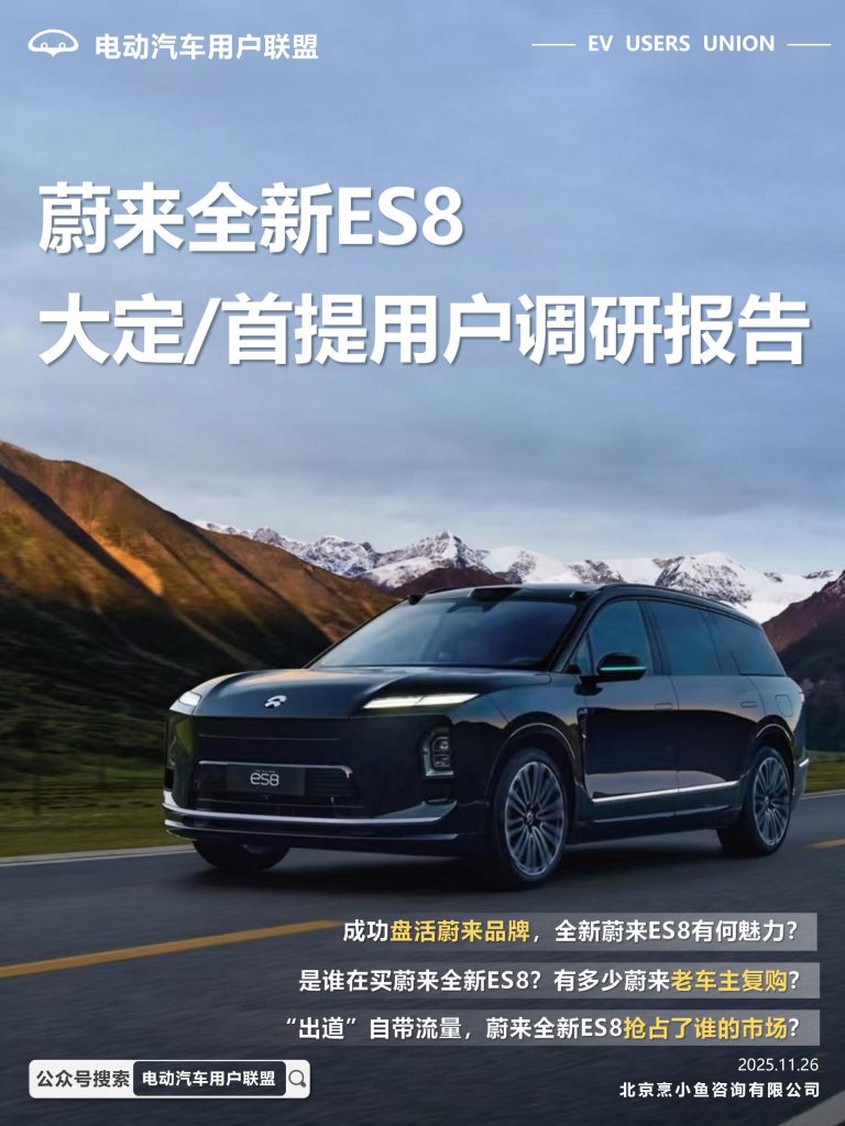 图片[1]-蔚来全新ES8用户画像揭秘：高知中产为何偏爱“可充可换”的六座旗舰？-行业报告集合