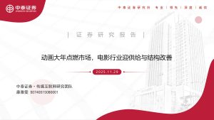 2025年中国电影市场：高质量供给驱动产业复苏-行业报告集合